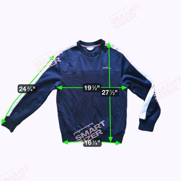 Ben Sherman Men’s Crewneck Pullover Sweatshirt Small Navy Blue Classic - Picture 7 of 7